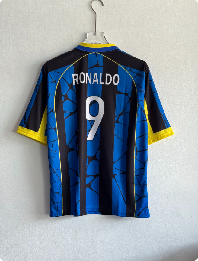 INTER MILAN 1997 HOME SPECIAL KIT RONALDO FIVESLEEVE POLO