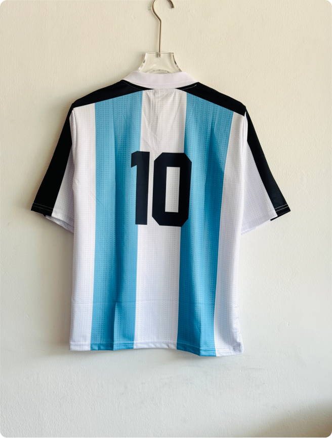 ARGENTINA 1994 SPECIAL FAN MADE KIT FIVESLEEVE POLO