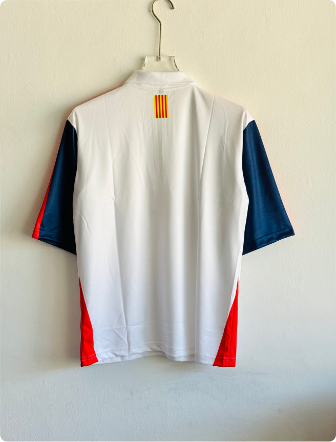 BARCELONA VINTAGE KIT FIVESLEEVE POLO EMBROIDERY WITH ZIP PREMIUM