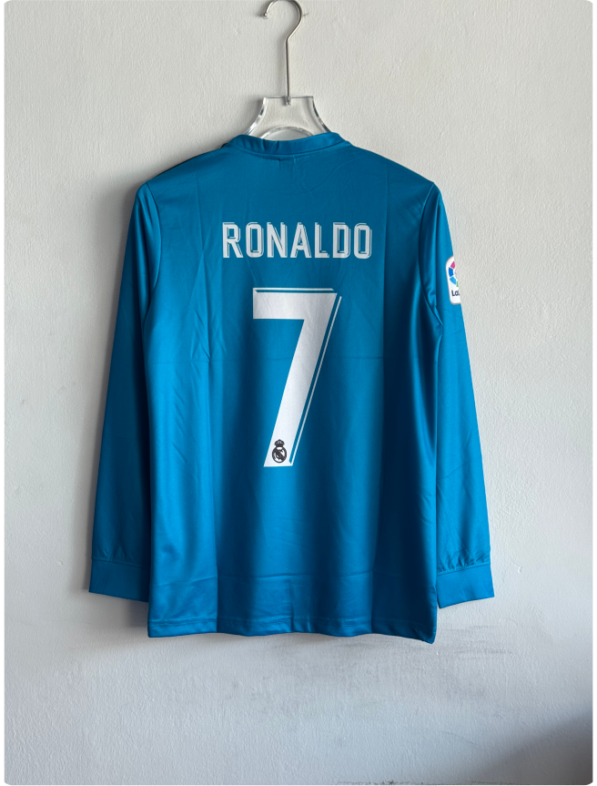 REAL MADRID 2017-18 THIRD KIT RONALDO FULLSLEEVE EMBROIDERY PREMIUM