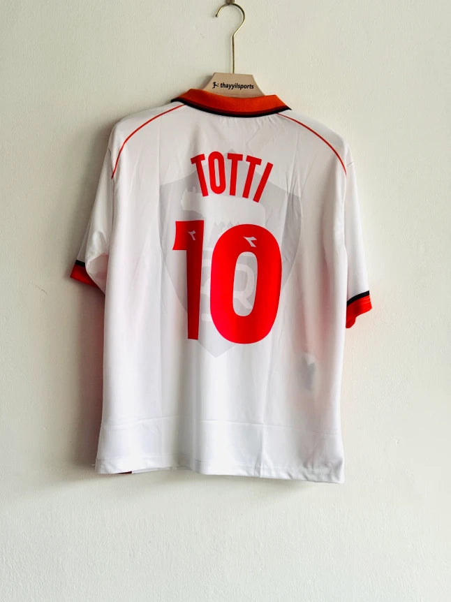 ROMA 1997-98 AWAY KIT TOTTI FIVESLEEVE POLO