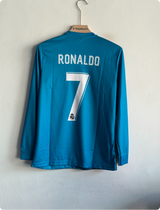 REAL MADRID 2017-18 THIRD KIT RONALDO FULLSLEEVE EMBROIDERY PREMIUM