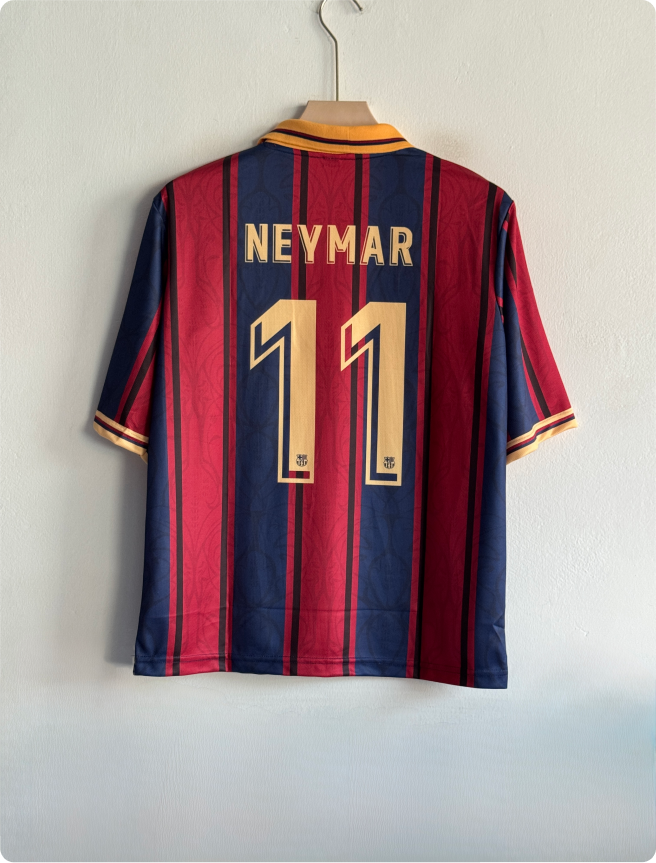 BARCELONA 125TH ANNIVERSARY KIT NEYMER FIVESLEEVE POLO EMBROIDERY PREMIUM