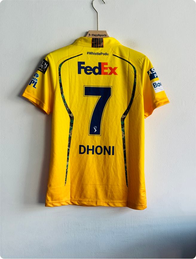 CHENNAI SUPER KINGS 2026 KIT DHONI POLO PREMIUM
