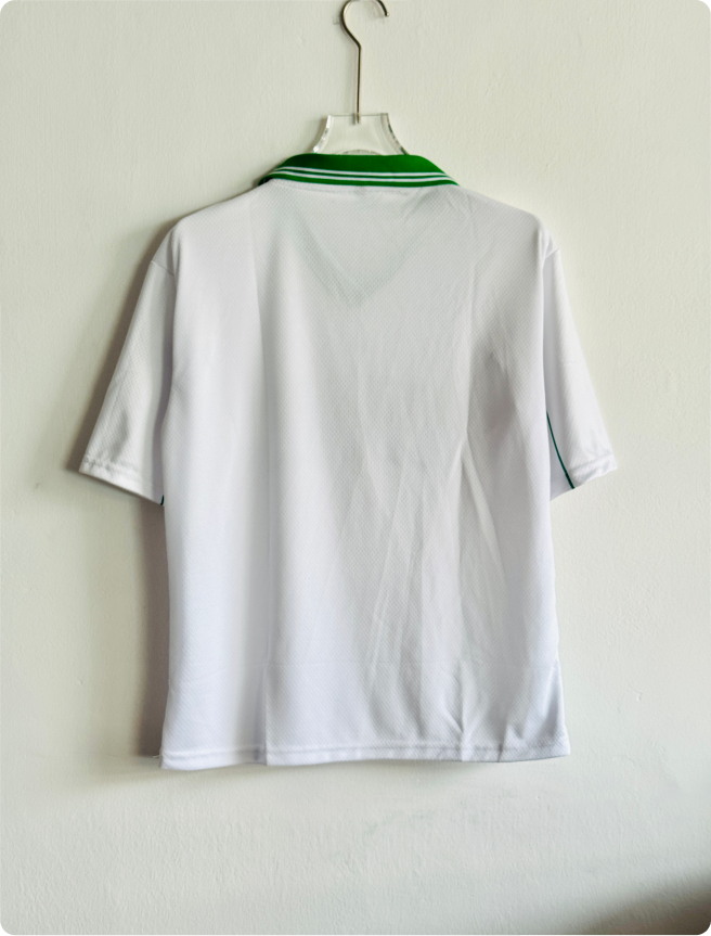 CELTIC WHITE FIVESLEEVE POLO