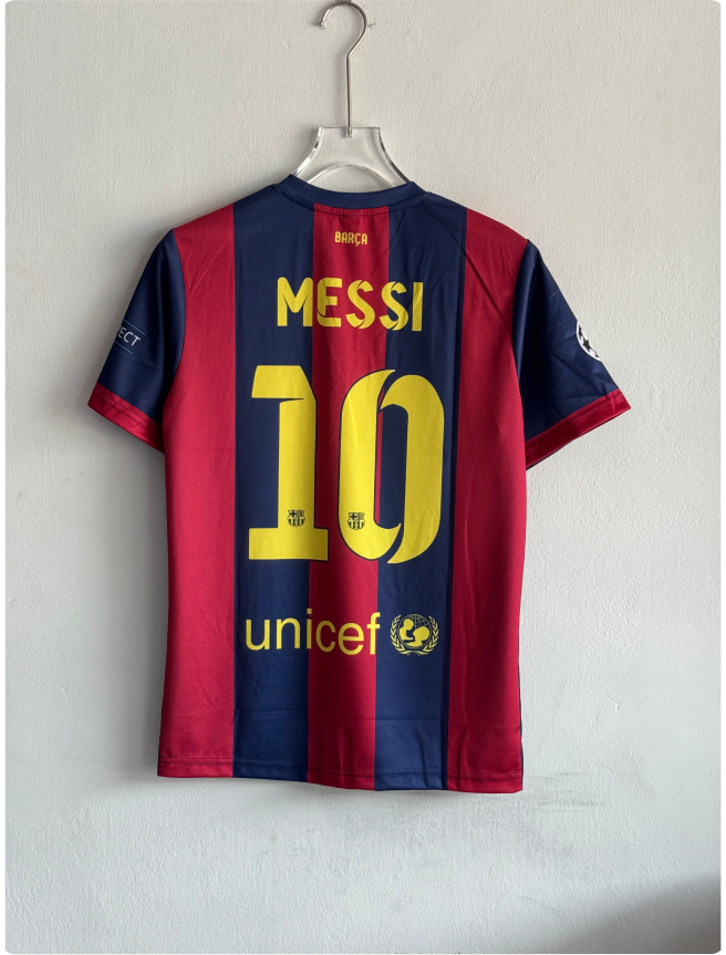 BARCELONA 2014-15 HOME KIT MESSI EMBROIDERY PREMIUM