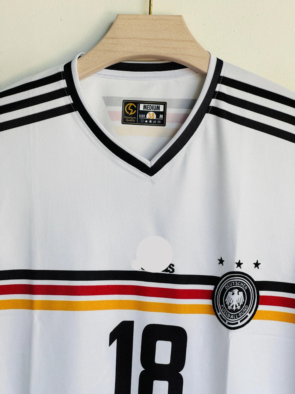 GERMANY 1998 HOME KIT KLINSMANN EMBROIDERY
