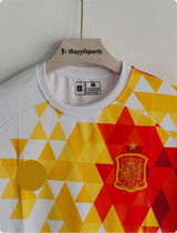 SPAIN 2016-17 AWAY KIT INIESTA EMBROIDERY
