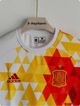 SPAIN 2016-17 AWAY KIT INIESTA EMBROIDERY
