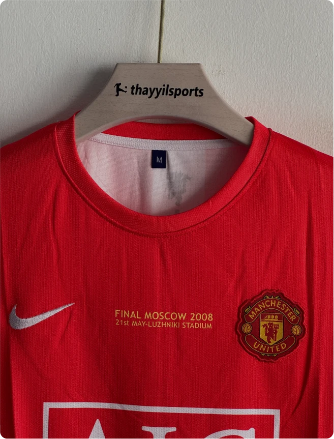 MANCHESTER UNITED 2007-08 HOME KIT RONALDO EMBROIDERY