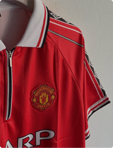 MANCHESTER UNITED 1998-99 HOME KIT BECKHAM POLO EMBROIDERY PREMIUM