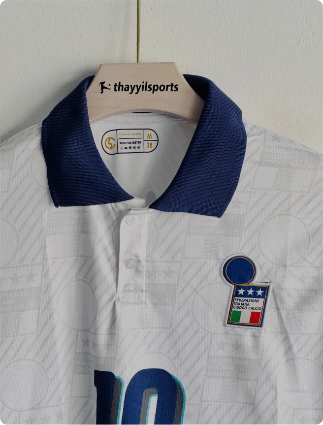 ITALI 1994 AWAY KIT BAGGIO POLO EMBROIDERY