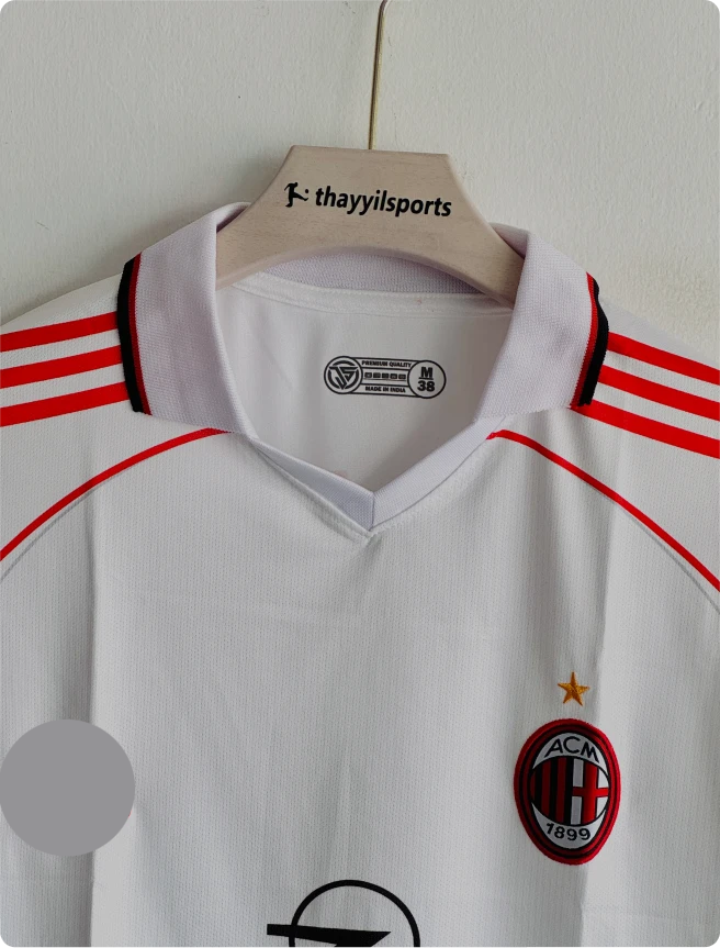 ACMILAN 1998-99 AWAY KIT MALDINI POLO EMBROIDERY