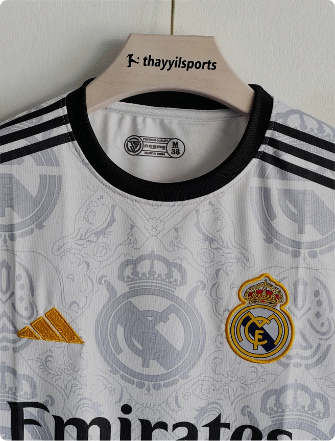 REAL MADRID WHITE AND GOLD SPECIAL EDITION KIT EMBROIDERY