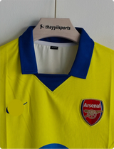 ARSANEL 2003-04 AWAY KIT HENRY POLO EMBROIDERY