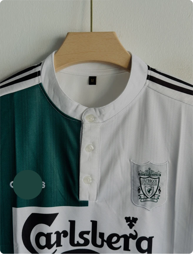 LIVERPOOL 1995-96 AWAY KIT FOWLER POLO EMBROIDERY PREMIUM