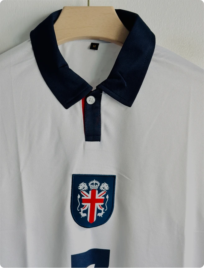ENGLAND VINTAGE KIT FIVESLEEVE POLO EMBROIDERY PREMIUM