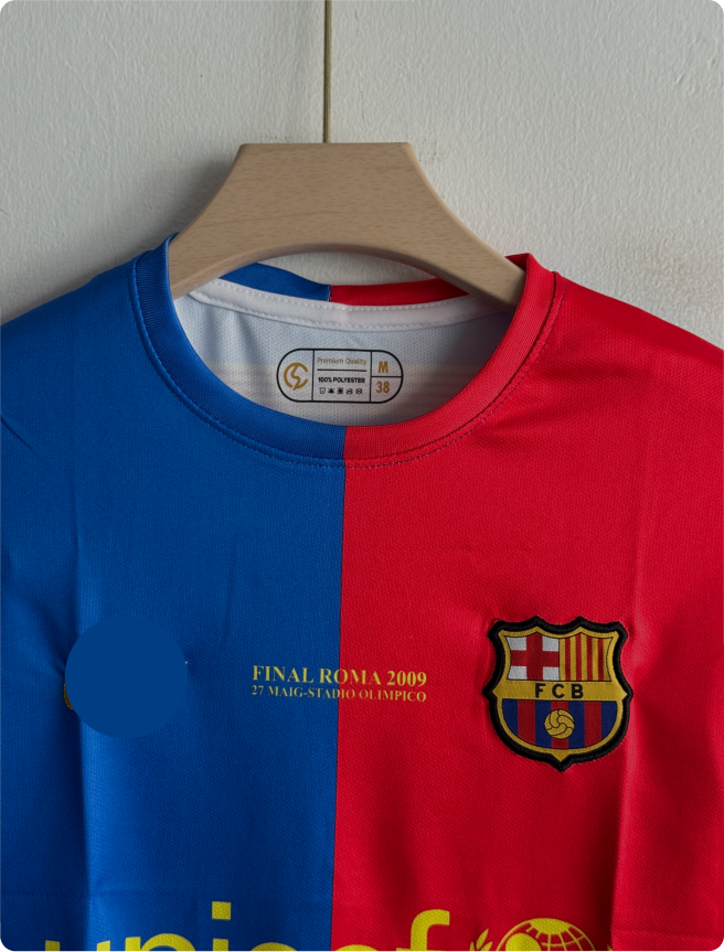 BARCELONA 2008-09 HOME KIT MESSI FULLSLEEVE EMBROIDERY