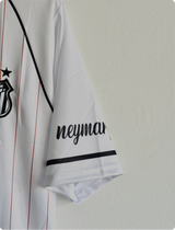 SANTOS X CHARLIE BROWN WHITE STRIPE KIT NEYMER FIVESLEEVE POLO EMBROIDERY