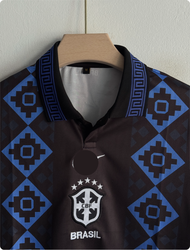 BRAZIL BLACK CONCEPT KIT POLO EMBROIDERY PREMIUM