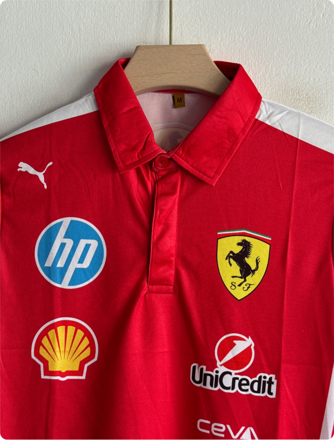 F1 FERRARI SCUDERIA RED POLO PREMIUM
