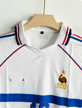 FRANCE 1998 AWAY KIT ZIDANE POLO EMBROIDERY PREMIUM