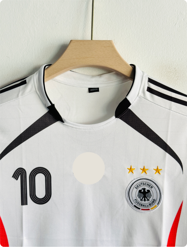 GERMANY 2006 HOME KIT KROOS EMBROIDERY PREMIUM