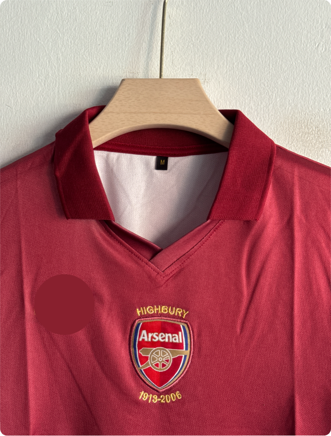 ARSANEL 2005-06 HOME KIT HENRY POLO EMBROIDERY PREMIUM