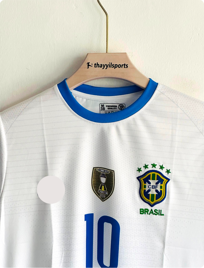 BRAZIL 2019 AWAY KIT NEYMER EMBROIDERY
