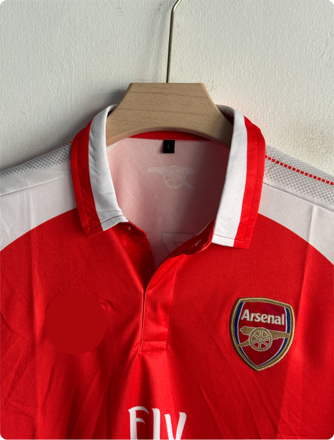 ARSANEL 2017-18 HOME KIT OZIL POLO EMBROIDERY PREMIUM
