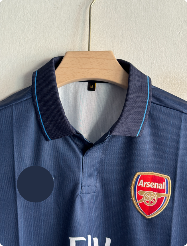 ARSANEL 2009-10 AWAY KIT ARSHAVIN POLO EMBROIDERY PREMIUM