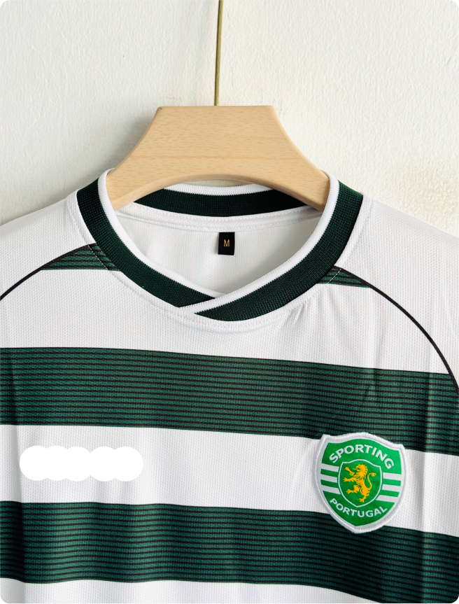 SPORTING 2001-02 HOME KIT RONALDO FIVESLEEVE EMBROIDERY PREMIUM
