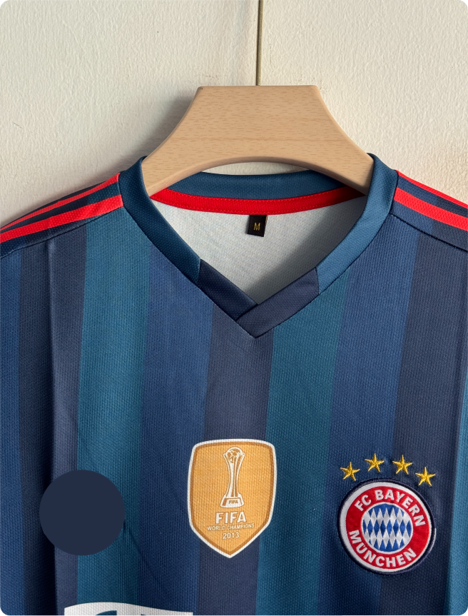 BAYERN 2013-14 THIRD KIT KROOS EMBROIDERY PREMIUM