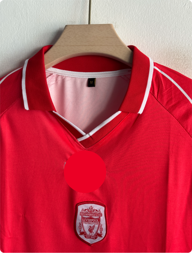 LIVERPOOL 2000-01 HOME KIT OWEN POLO EMBROIDERY PREMIUM