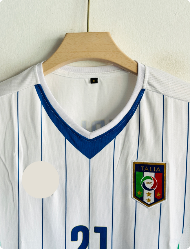 ITALY 2014 AWAY KIT PIRLO EMBROIDERY PREMIUM