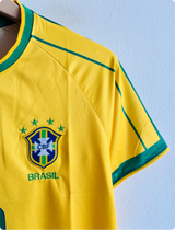 BRAZIL 1998 HOME KIT RONALDO EMBROIDERY PREMIUM