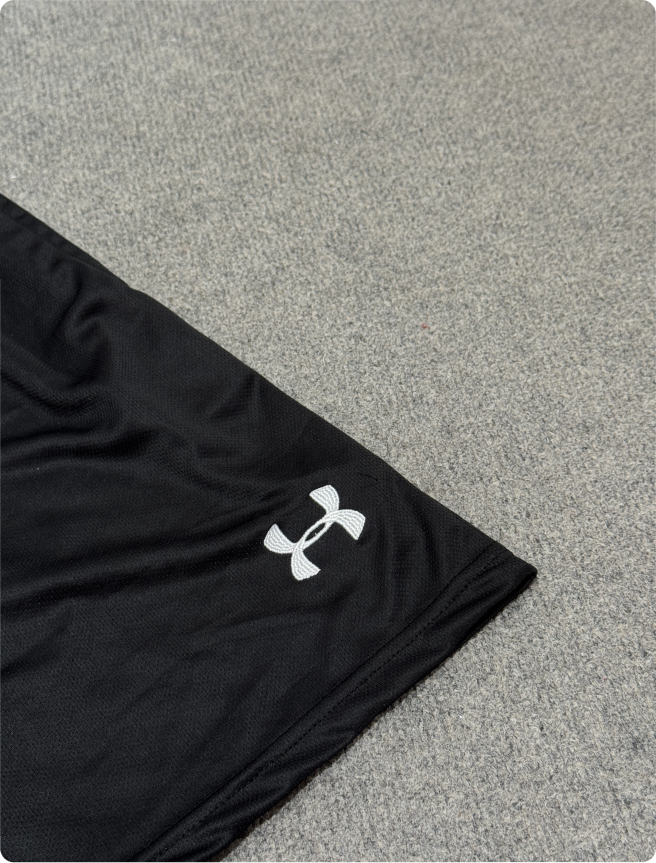 SHORTS DOTKNIT BLACK EMBROIDERY