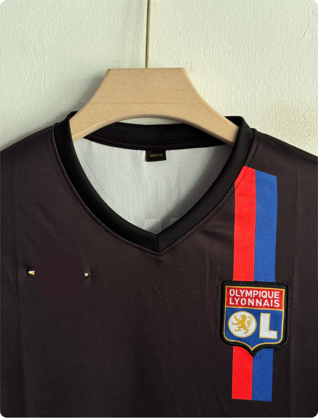 OLYMPIQUE LYONNAIS 2007-08 THIRD KIT JUNINHO EMBROIDERY PREMIUM