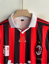 ACMILAN 2009-10 HOME KIT MALDINI POLO EMBROIDERY PREMIUM