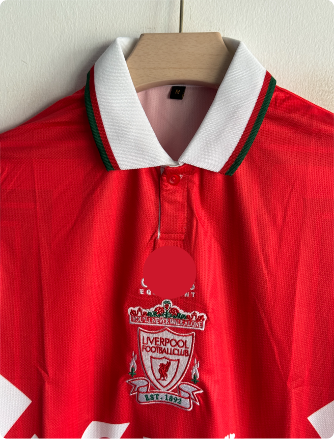 LIVERPOOL 1993-94 HOME KIT TORRES POLO EMBROIDERY PREMIUM