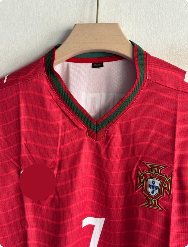 PORTUGAL 2026 HOME KIT RONALDO FIVESLEEVE EMBROIDERY PREMIUM