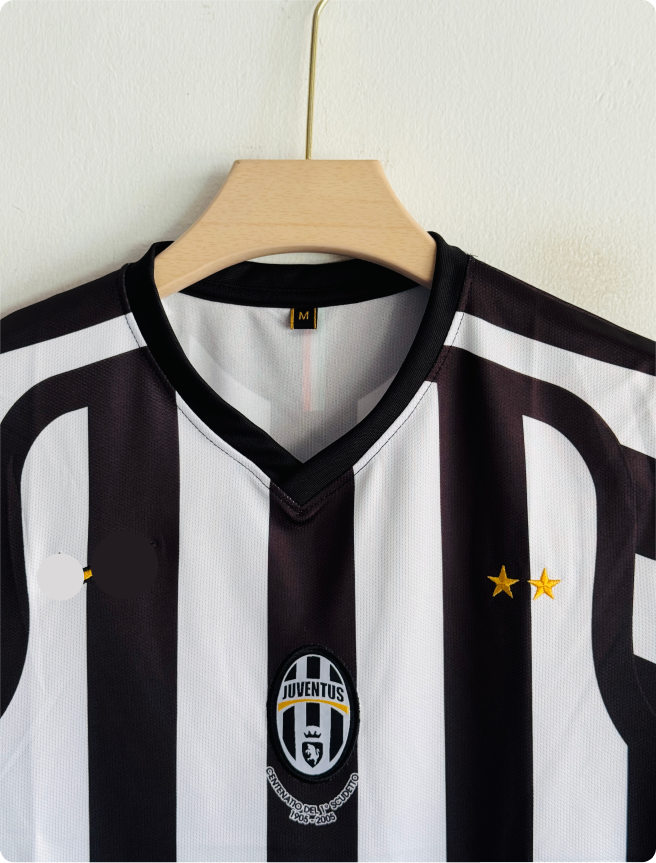 JUVENTUS 2005-06 HOME KIT EMBROIDERY PREMIUM