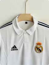 REAL MADRID 2002-03 HOME KIT ZIDANE FULLSLEEVE POLO EMBROIDERY PREMIUM