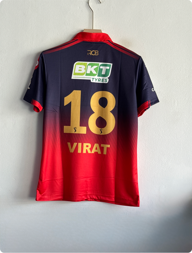RCB 2026 HOME KIT VIRAT POLO PREMIUM