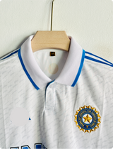INDIA CRICKET TEST JERSEY POLO EMBROIDERY PREMIUM