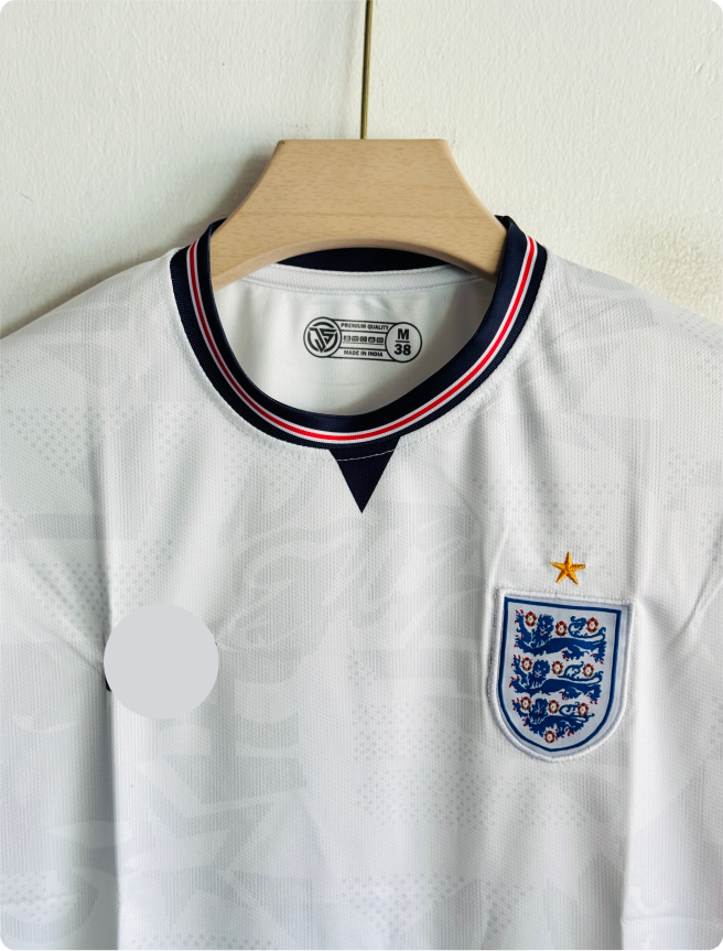 ENGLAND 2026 HOME KIT BELINGHAM EMBROIDERY
