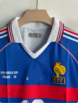 FRANCE 1998 HOME KIT ZIDANE POLO EMBROIDERY
