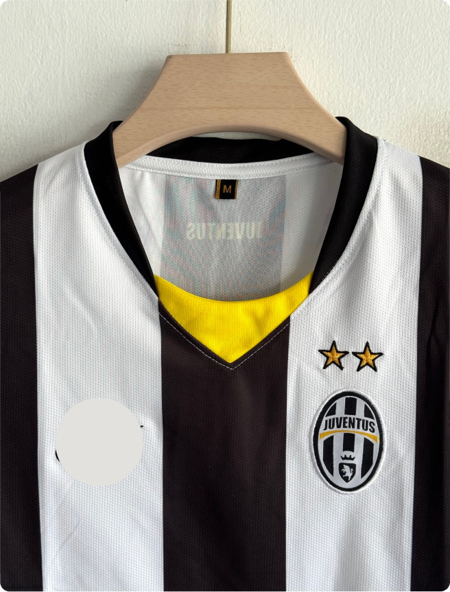 JUVENTUS 2008-09 HOME KIT EMBROIDERY PREMIUM