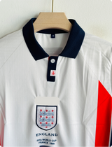 ENGLAND 1998 HOME KIT BECKHAM FULLSLEEVE POLO EMBROIDERY PREMIUM