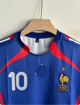 FRANCE 2006-07 HOME KIT ZIDANE EMBROIDERY PREMIUM